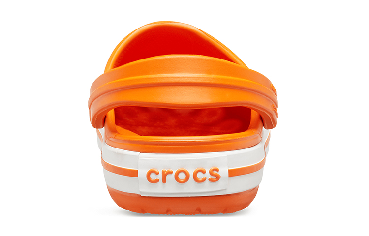 Details for (Youth) Crocs Crocband Clogs 'Orange White' 204537-810