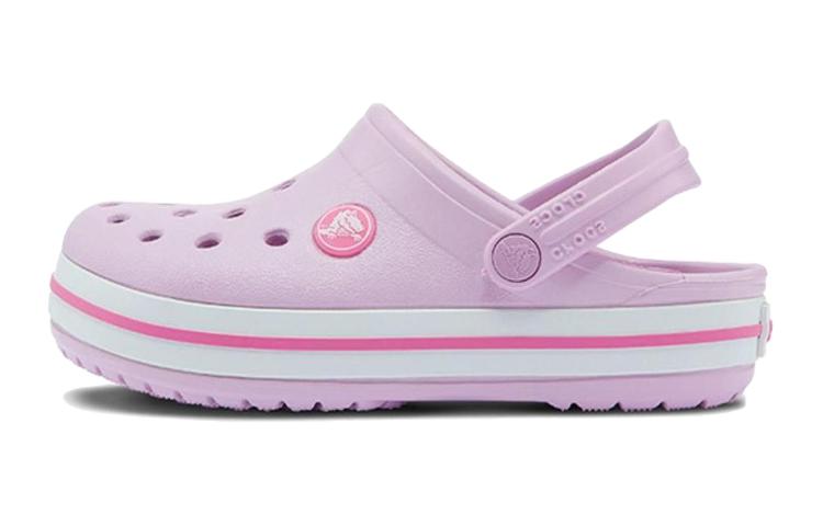(Youth) Crocs Crocband Clogs 'Pink White' 207005-6GD