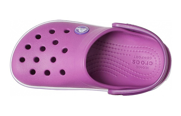 Lookbook (Youth) Crocs Crocband Clogs 'Purple White' 204537-54R