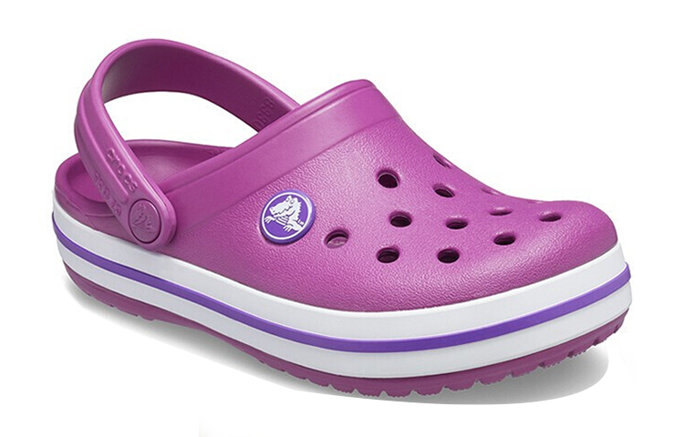 Shop (Youth) Crocs Crocband Clogs 'Purple White' 204537-54R