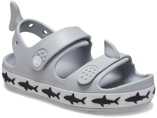 (Youth) Crocs Crocband Cruiser Shark Sandals 'Grey' 210029-007 Lookbook (Youth) Crocs Crocband Cruiser Shark Sandals 'Grey' 210029-007