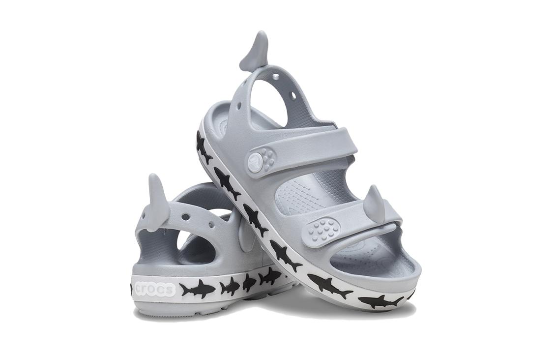 Details for (Youth) Crocs Crocband Cruiser Shark Sandals 'Grey' 210029-007