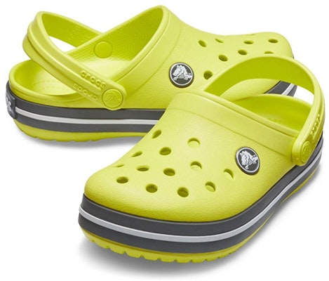 (JR) Crocs Crocband Cutout Detail Sepatu Sandal Bulat 'Kuning Abu-abu' 204537-7H1 Shop (JR) Crocs Crocband Cutout Detail Sepatu Sandal Bulat 'Kuning Abu-abu' 204537-7H1