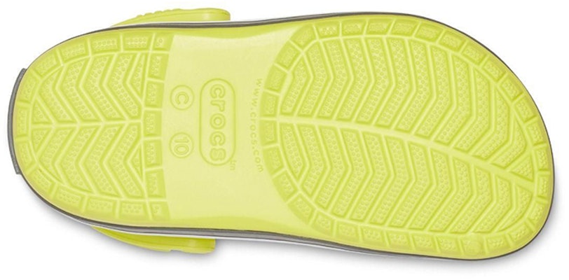 (JR) Crocs Crocband Cutout Detail Sepatu Sandal Bulat 'Kuning Abu-abu' 204537-7H1 Sizing (JR) Crocs Crocband Cutout Detail Sepatu Sandal Bulat 'Kuning Abu-abu' 204537-7H1