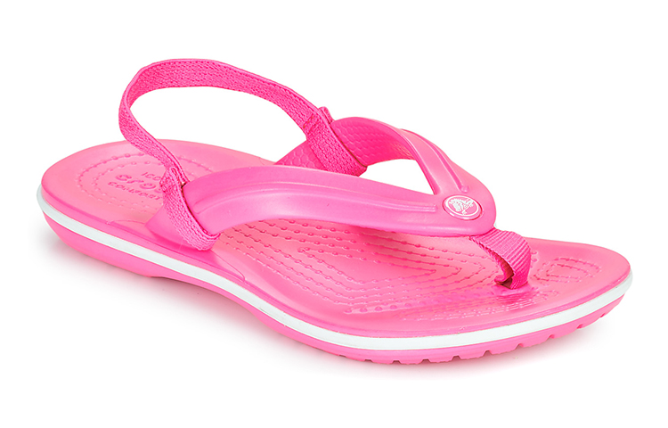 Shop (Youth) Crocs Crocband Flip-Flops 'Electric Pink' 205777-6QQ