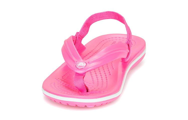 Details for (Youth) Crocs Crocband Flip-Flops 'Electric Pink' 205777-6QQ