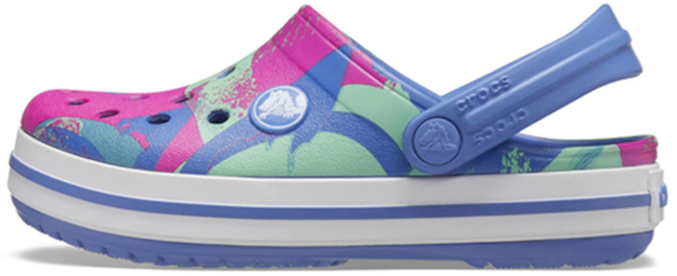 (JR) Crocs Crocband 图案洞洞鞋 '蓝粉绿' 206607-434 Buy (JR) Crocs Crocband 图案洞洞鞋 '蓝粉绿' 206607-434