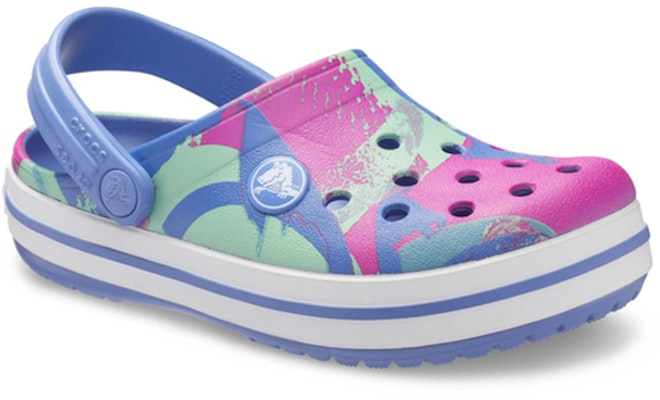 (JR) Zuecos Gráficos Crocs Crocband 'Azul Rosa Verde' 206607-434 Lookbook (JR) Zuecos Gráficos Crocs Crocband 'Azul Rosa Verde' 206607-434