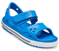 Lookbook 兒童 Crocs 卡駱班 平底涼鞋 藍色