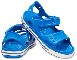 Shop 兒童 Crocs 卡駱班 平底涼鞋 藍色