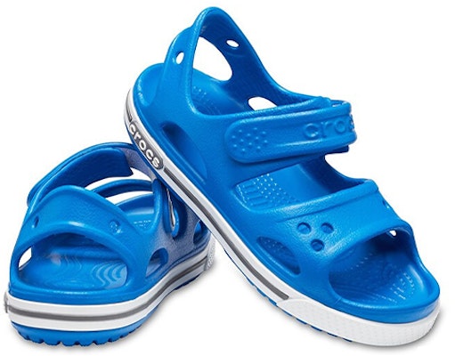 (JR) Sandal Crocs Crocband II 'Biru Putih' 14854-4JN Shop (JR) Sandal Crocs Crocband II 'Biru Putih' 14854-4JN
