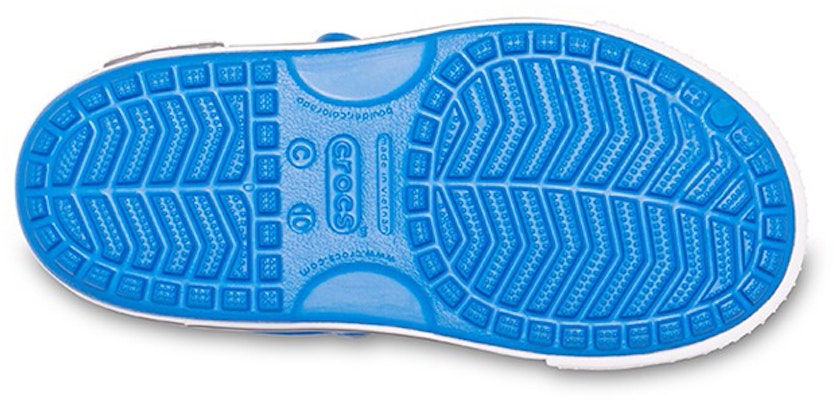 (JR) Sandal Crocs Crocband II 'Biru Putih' 14854-4JN Sizing (JR) Sandal Crocs Crocband II 'Biru Putih' 14854-4JN
