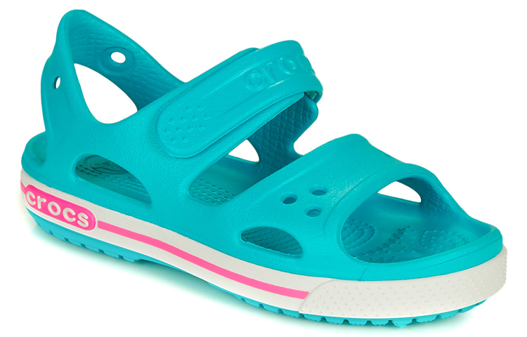 Shop (Youth) Crocs Crocband II Sandals 'Digital Aqua' 14854-4SL