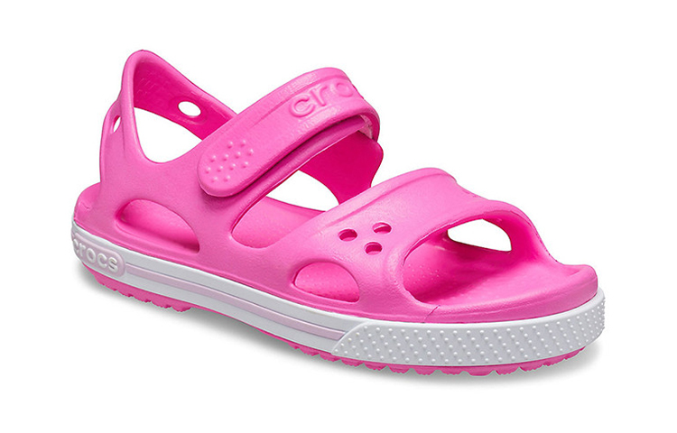 Lookbook (Youth) Crocs Crocband II Sandals 'Pink White' 14854-6QQ