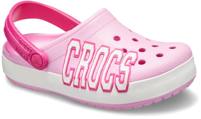 (JR) (ユース) クロックス クロックバンド ロゴ クロッグ 'ピンク ホワイト' 205533-6I2 205533-6I2 Lookbook (JR) (ユース) クロックス クロックバンド ロゴ クロッグ 'ピンク ホワイト' 205533-6I2 205533-6I2