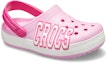 Lookbook (JR) (ユース) クロックス クロックバンド ロゴ クロッグ 'ピンク ホワイト' 205533-6I2 205533-6I2