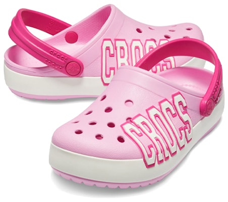 (JR) (ユース) クロックス クロックバンド ロゴ クロッグ 'ピンク ホワイト' 205533-6I2 205533-6I2 Shop (JR) (ユース) クロックス クロックバンド ロゴ クロッグ 'ピンク ホワイト' 205533-6I2 205533-6I2