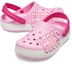 Shop (JR) (ユース) クロックス クロックバンド ロゴ クロッグ 'ピンク ホワイト' 205533-6I2 205533-6I2