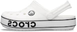 Buy (JR) Crocs Crocband Logo Clogs ''Weiß Schwarz'' 206022-103