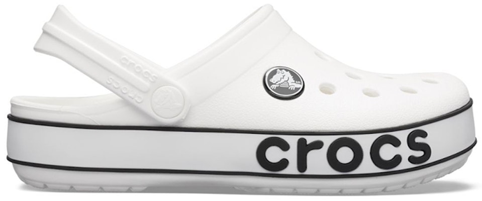 (JR) クロックス クロックバンド ロゴ クロッグ (白/黒) 206022-103 Order (JR) クロックス クロックバンド ロゴ クロッグ (白/黒) 206022-103