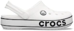 Order (JR) Crocs Crocband Logo Clogs ''Weiß Schwarz'' 206022-103
