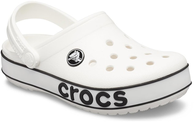 (JR) クロックス クロックバンド ロゴ クロッグ (白/黒) 206022-103 Lookbook (JR) クロックス クロックバンド ロゴ クロッグ (白/黒) 206022-103