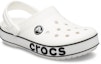 Lookbook (JR) クロックス クロックバンド ロゴ クロッグ (白/黒) 206022-103