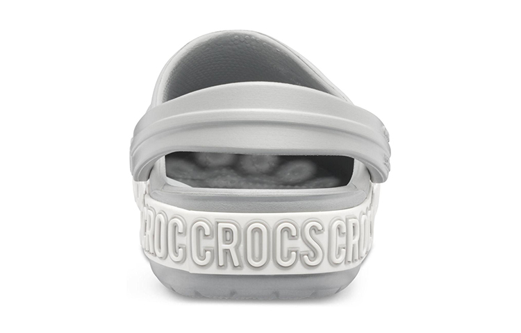 Details for (JR) Crocs Crocband Logo Mania Clogs ''Grau Silber'' 205992-00J