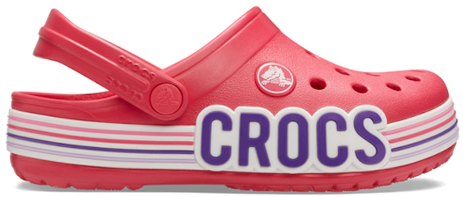 (JR) Crocs Crocband 标志条纹拖鞋 '红白色' 206345-611 Order (JR) Crocs Crocband 标志条纹拖鞋 '红白色' 206345-611