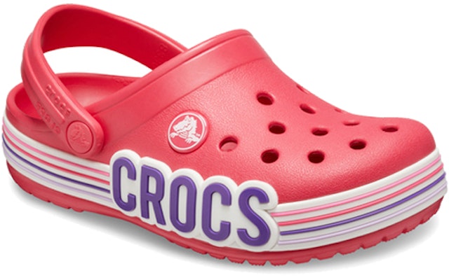 (JR) Crocs Crocband 标志条纹拖鞋 '红白色' 206345-611 Lookbook (JR) Crocs Crocband 标志条纹拖鞋 '红白色' 206345-611