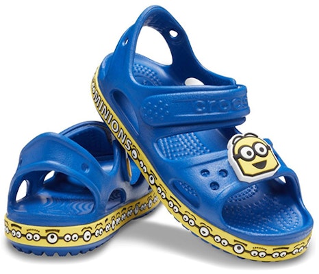 (Youth) Crocs Crocband Minion Sandals 'Blue Yellow' 206173-4GX Shop (Youth) Crocs Crocband Minion Sandals 'Blue Yellow' 206173-4GX