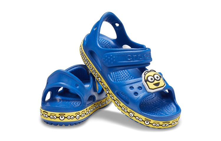 Shop (Youth) Crocs Crocband Minion Sandals 'Blue Yellow' 206173-4GX