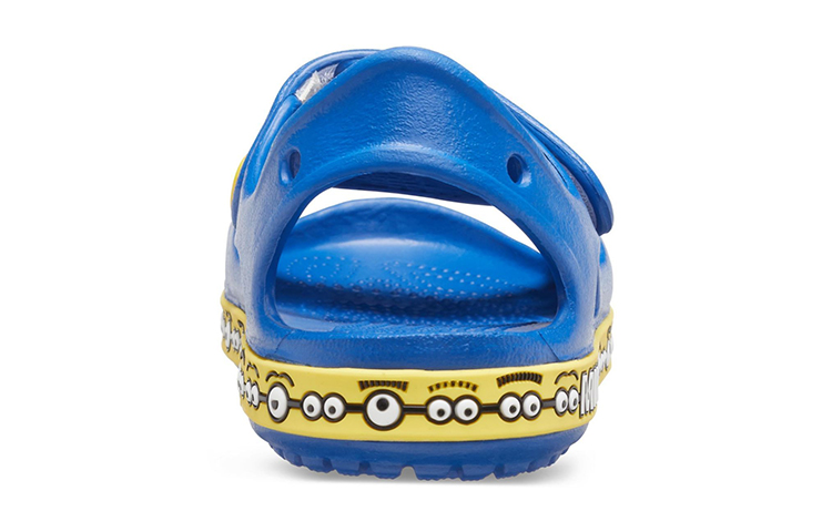 Details for (Youth) Crocs Crocband Minion Sandals 'Blue Yellow' 206173-4GX