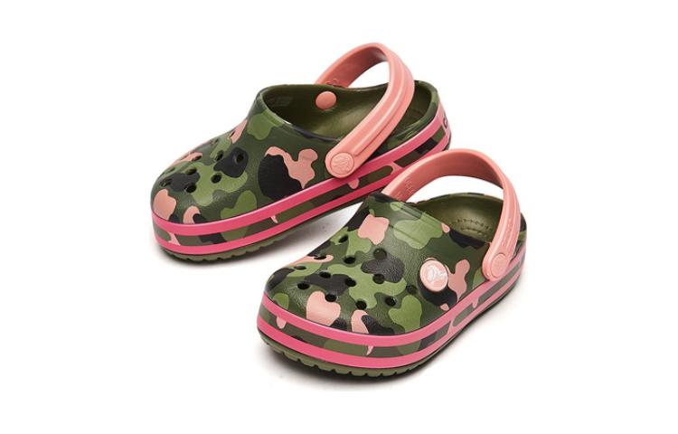 (Youth) Crocs Crocband Multi Graphic Clogs 'Green Pink' 圖 3