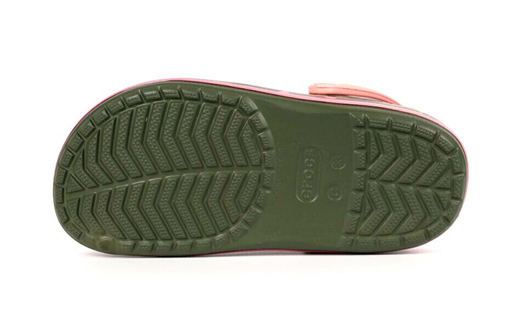 (Youth) Crocs Crocband Multi Graphic Clogs 'Green Pink' 圖 5