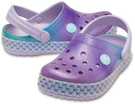 (JR) Crocs Crocband Glitter Pelangi Clog 'Ungu Biru' 206344-530 Shop (JR) Crocs Crocband Glitter Pelangi Clog 'Ungu Biru' 206344-530