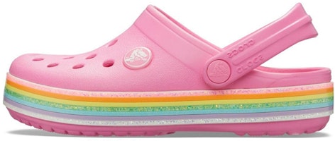 (Youth) Crocs Crocband Rainbow Glitter Clogs 'Pink' 206151-669 (Youth) Crocs Crocband Rainbow Glitter Clogs 'Pink' 206151-669