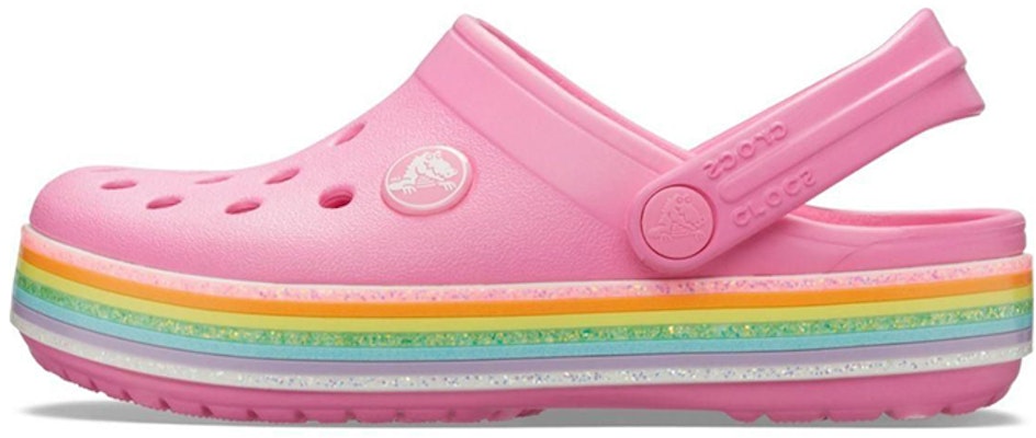 (JR) Crocs Crocband Glitter Pelangi Clogs 'Pink' 206151-669 Buy (JR) Crocs Crocband Glitter Pelangi Clogs 'Pink' 206151-669