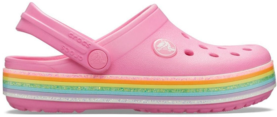 (JR) Crocs Crocband Glitter Pelangi Clogs 'Pink' 206151-669 Order (JR) Crocs Crocband Glitter Pelangi Clogs 'Pink' 206151-669