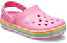 Lookbook (JR) Crocs Crocband Glitter Pelangi Clogs 'Pink' 206151-669