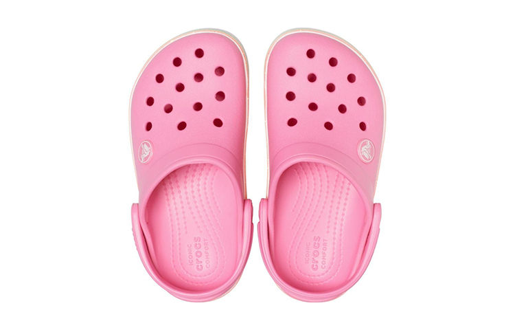 Purchase (JR) Crocs Crocband Glitter Pelangi Clogs 'Pink' 206151-669
