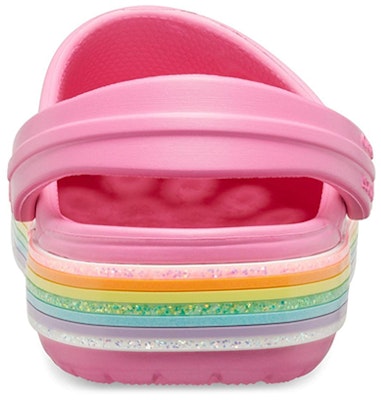 (JR) Crocs Crocband Glitter Pelangi Clogs 'Pink' 206151-669 Details for (JR) Crocs Crocband Glitter Pelangi Clogs 'Pink' 206151-669
