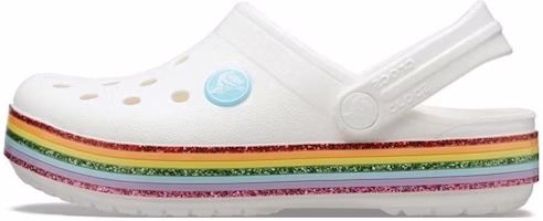 (Youth) Crocs Crocband Rainbow Shoes 'White Multi' 206751-100 (Youth) Crocs Crocband Rainbow Shoes 'White Multi' 206751-100