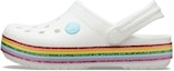 Buy (JR) Crocs Crocband Pelangi Kasut 'Putih Multi' 206751-100