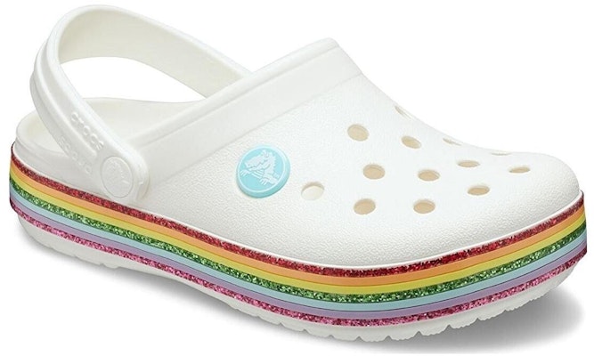 (Youth) Crocs Crocband Rainbow Shoes 'White Multi' 206751-100 Order (Youth) Crocs Crocband Rainbow Shoes 'White Multi' 206751-100