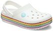 Order (JR) Crocs Crocband Pelangi Kasut 'Putih Multi' 206751-100