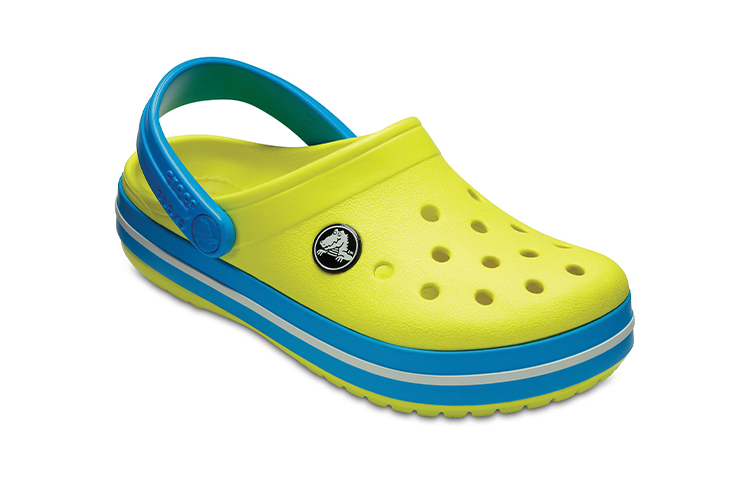 (Youth) Crocs Crocband Round Toe Clogs 'Yellow Blue' 圖 3
