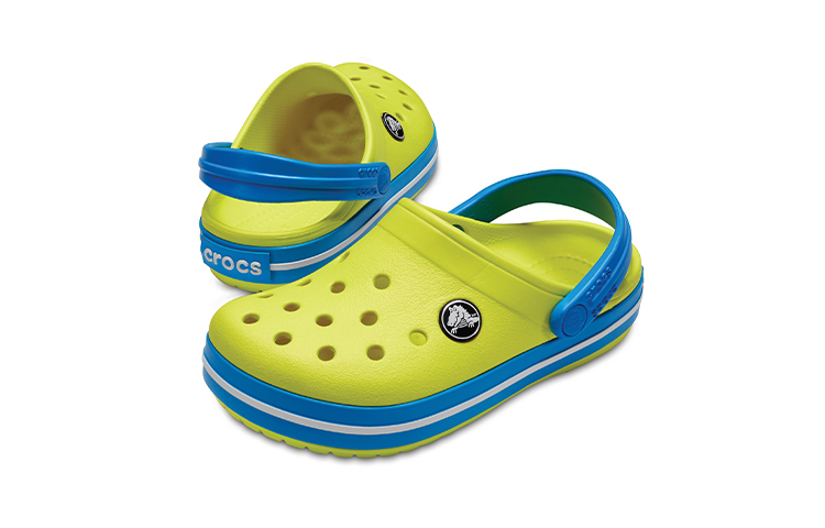 (Youth) Crocs Crocband Round Toe Clogs 'Yellow Blue' 圖 4