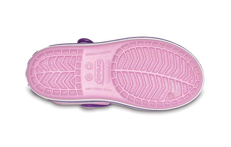 Sizing (JR) Sandalias Crocs Crocband 'Amatista Carnación'. 12856-6AI