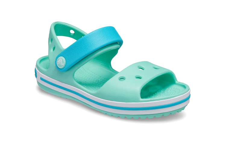 Lookbook (JR) Crocs 卡骆驰Crocband凉鞋 '绿蓝色' 12856-3U3